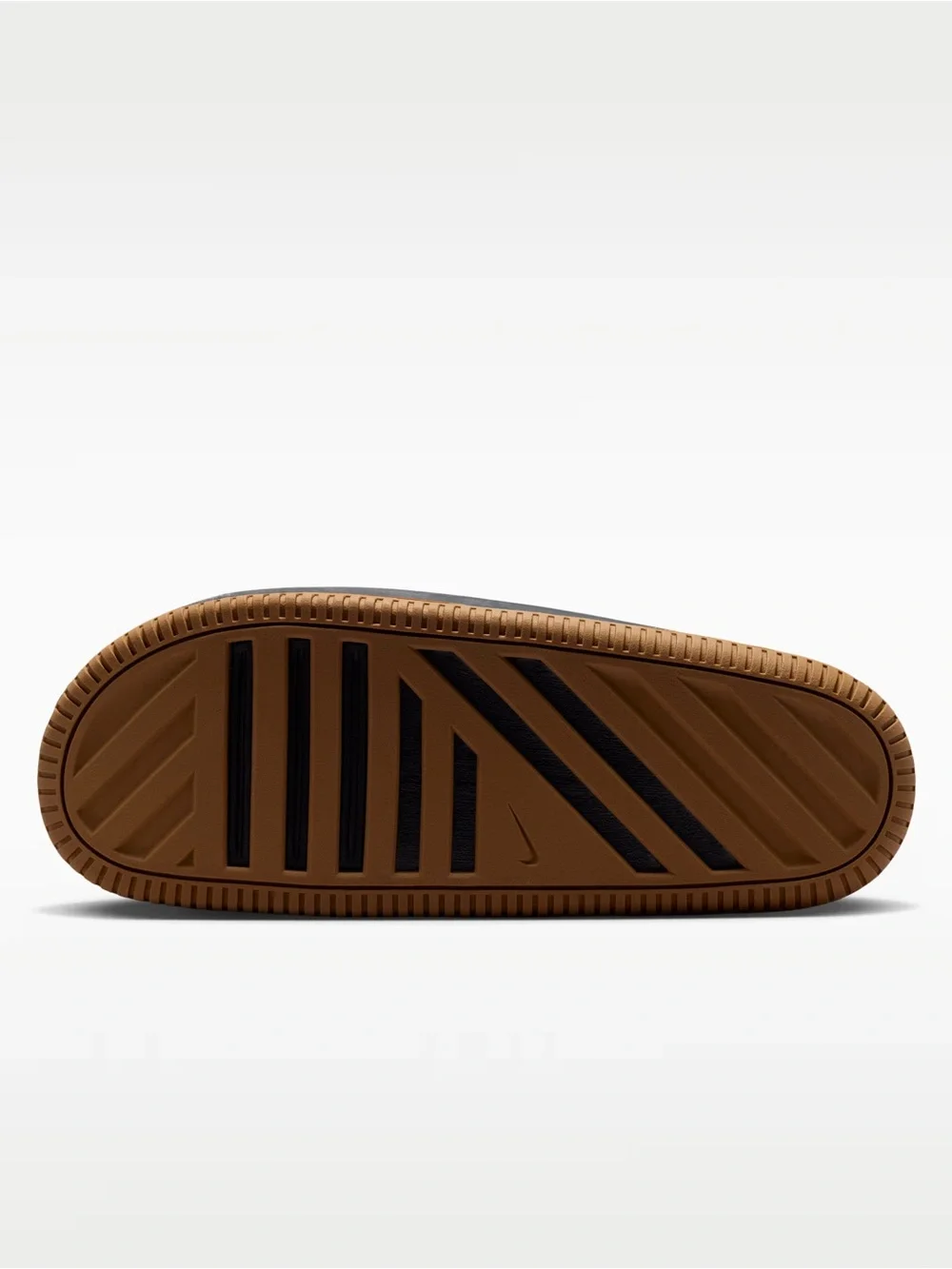 NWB Nike Men’s Calm Slide 2.0 in Color Black/Gum Medium Brown Size 9